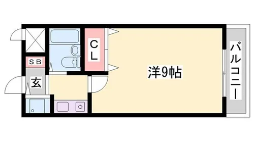 ベルトピア飾磨【507号室】の間取り
