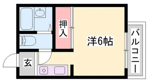 ヒューマンハイツ1【208号室】の間取り