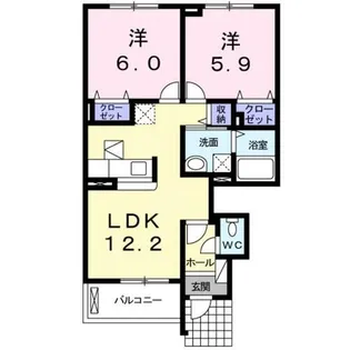 ノイエ・リヒト【2階】の間取り