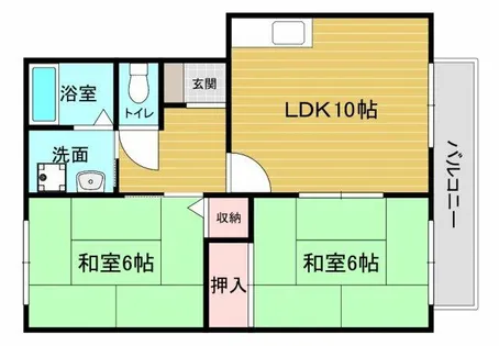 コートファミール【1階】の間取り
