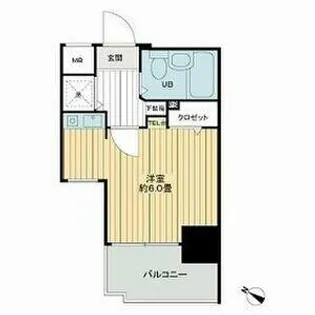 朝日プラザ博多6【3階】の間取り