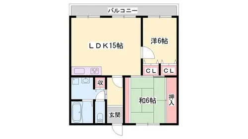 ロワイヤル京見橋【303号室】の間取り