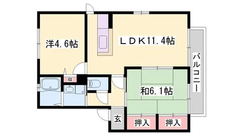 シャーメゾンTOMAMI A棟【1階】の間取り