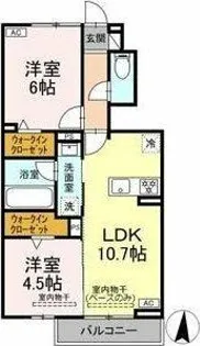 ルナメゾン【1階】の間取り