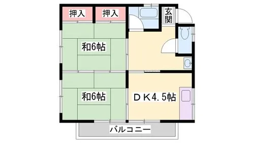 コーポ井上【301号室】の間取り