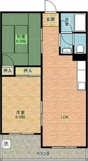 春日井中央マンション【6階】の間取り