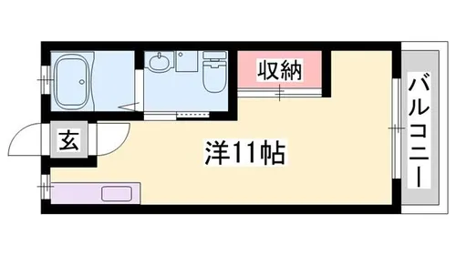 SeaDream姫路野里駅【2-E号室】の間取り