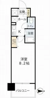 レジュールアッシュ梅田イースト【4階】の間取り