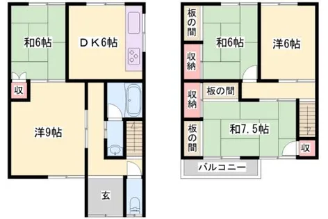 兵庫県姫路市八代本町1丁目【一戸建】の間取り