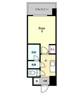 1Kの間取り画像