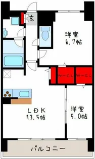 ディエスベアティ久宝寺口【4階】の間取り