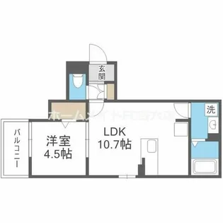 il mio Corte高殿【3階】の間取り