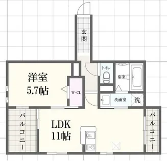 へーベルメゾン フォレスタ南条【3階】の間取り