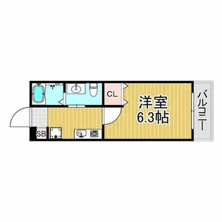 ダイドーメゾン阪神西宮駅前【4階】の間取り