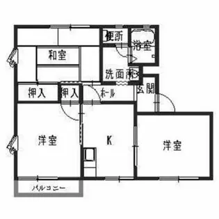 ウエストレイク A棟【2階】の間取り
