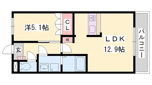 アクロポリス3【205号室】の間取り