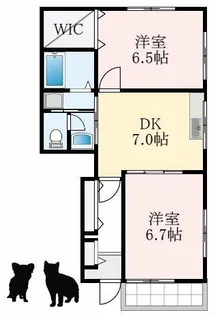カルムエレガンス【1階】の間取り