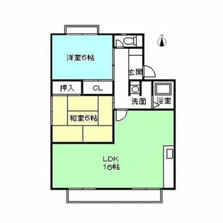 ラディッシュタウン昭山D棟【202号室】の間取り