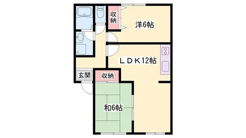 コウジィーコート【105号室】の間取り