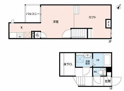 CB久留米ヴェール【1階】の間取り