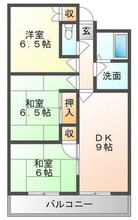 クレール白鳩【5階】の間取り