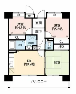 OPH山本【1-305号室】の間取り