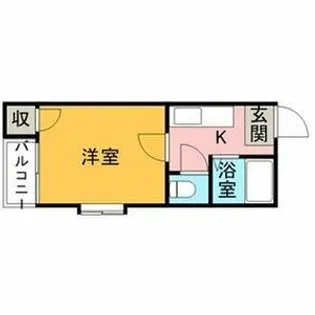 1Kの間取り画像