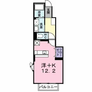 ハーベスト スクエア壱番館【1階】の間取り