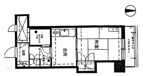 ライオンズマンション第2大通【3階】の間取り