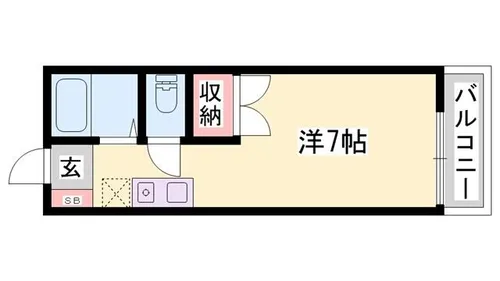 サニーハイツ新在家【105号室】の間取り