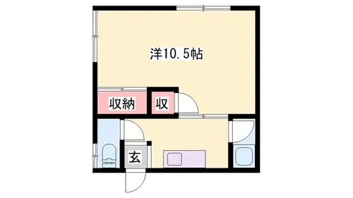 エクリート赤穂【1号室】の間取り