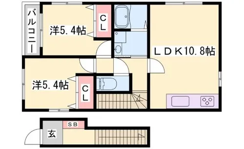 ネットハイツ1【201号室】の間取り