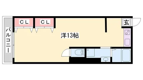 FELICE手柄【2-2号室】の間取り