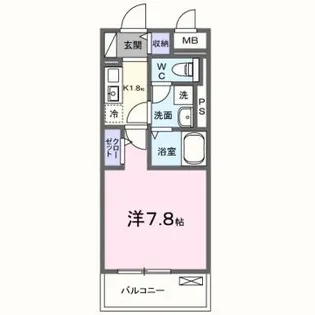 ミステル【101号室】の間取り