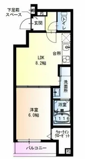 フジパレス加美東Ⅱ番館【2階】の間取り