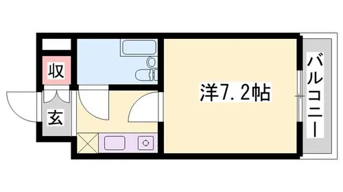 ベルトピア飾磨【4階】の間取り
