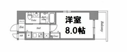 ISM谷町六丁目【902号室】の間取り