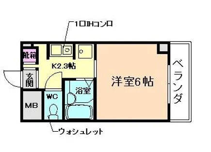 プリモ中桜塚【2階】の間取り