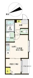 The Haven Osaka(ザ ヘイブン オオサカ)【3階】の間取り