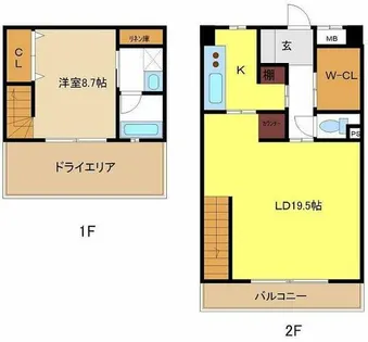 VELATO【1階】の間取り