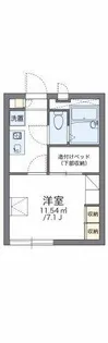 レオパレスサンシャイン北条【203号室】の間取り