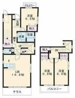 Greenwich House【1階】の間取り