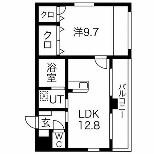 メゾンアンブリック【4階】の間取り