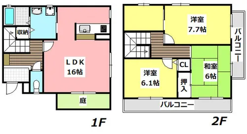 ジュネスト1番館【1階】の間取り