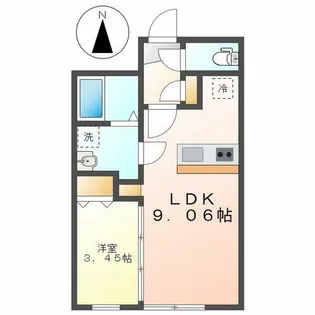 quador川名【2階】の間取り