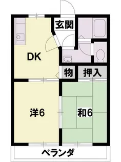 CASA・濱【2階】の間取り