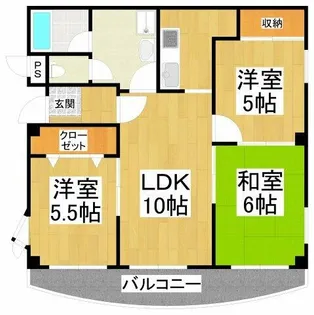 ツイン西尾【3階】の間取り