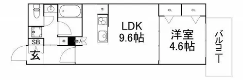 アーバネックス大手前【5階】の間取り