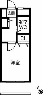 ミリアンメロディ川名【208号室】の間取り