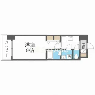 スプランディッド淀屋橋DUE【5階】の間取り
